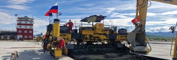 Строительство аэродромов с использованием бетоноукладчика GOMACO GHP-2800